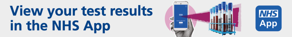 Access your results using the NHS App